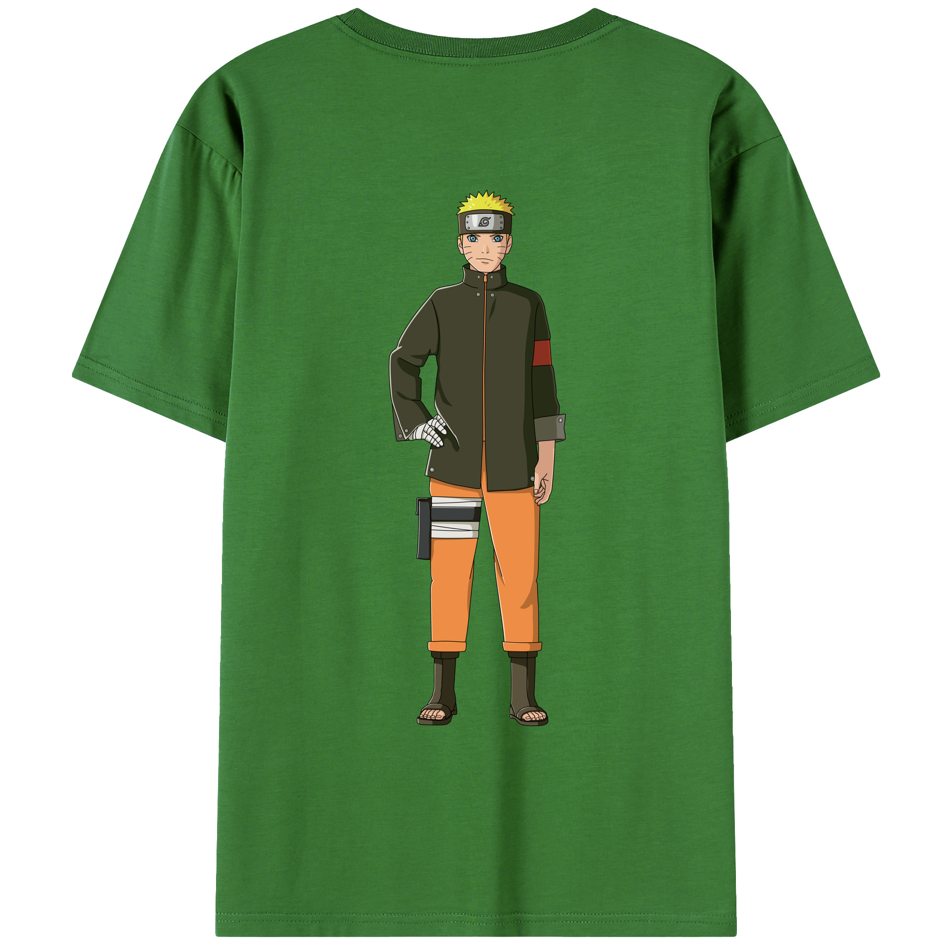 （画像用） NARUTO -ナルト- うずまき ナルト Uzumaki Naruto レディース半袖Tシャツ(バックプリント)
